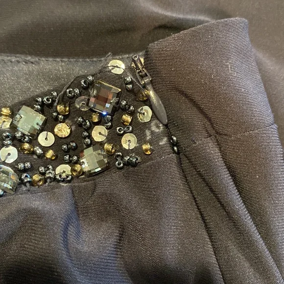 Betsy & Adam formal size 6 flutter dress NWT-navy - Picture 10 of 11